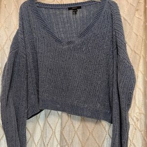 Blue V-Neck Sweater from forever 21 super soft
